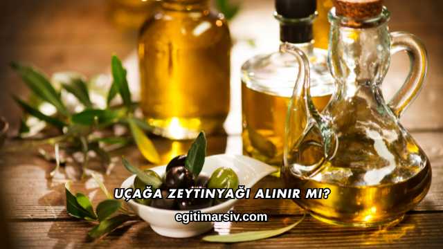 Uçağa Zeytinyağı Alınır mı?